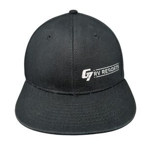 G7 RV Resorts Snapback Hat Black Youth One Size Adjustable Solid Otto